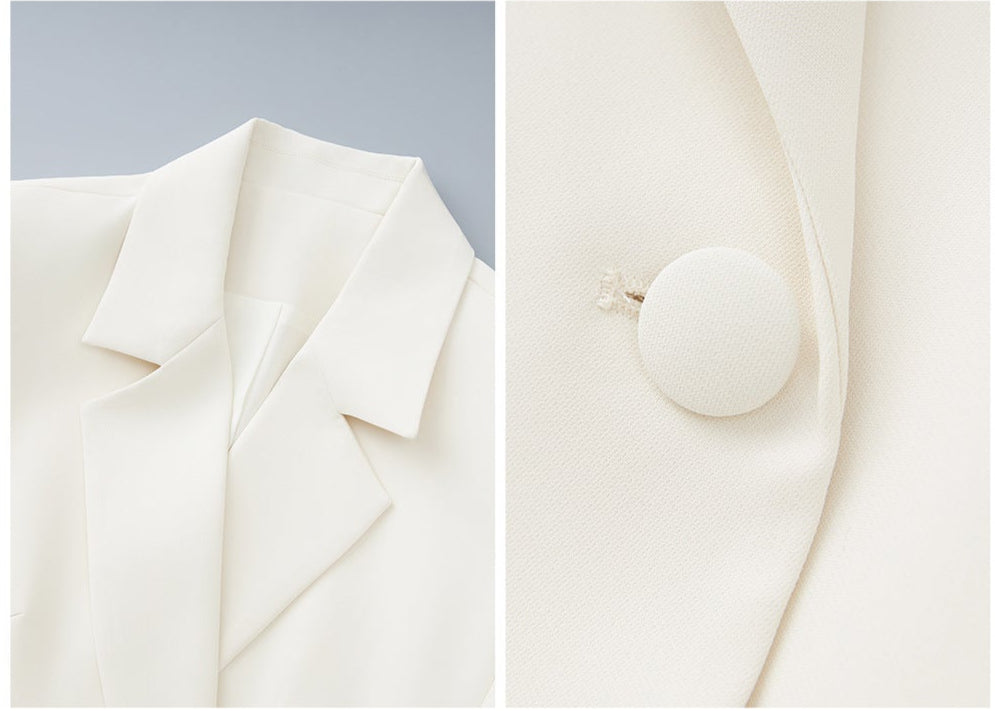 Elegant Double-Breasted Blazer Dress