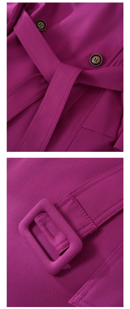 Goddess Silhouette Belted Long Trench Coat – Paris Edition