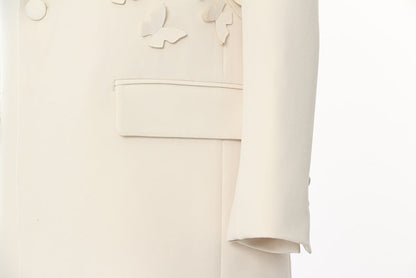 Butterfly & Floral Patchwork Blazer Jacket