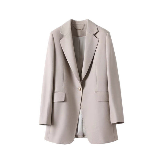 Tailored Grace – Classic Wool Blend Blazer