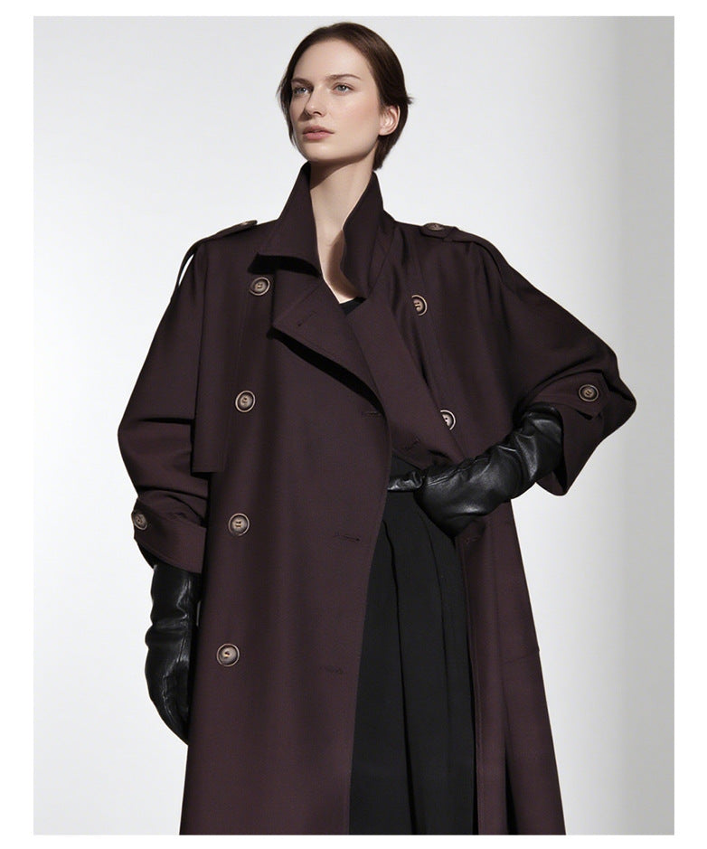 Goddess Silhouette Belted Long Trench Coat – Paris Edition