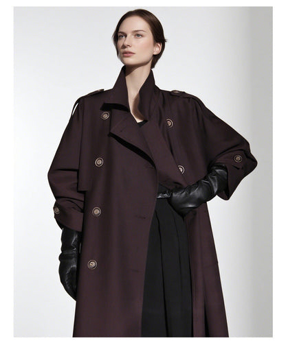 Goddess Silhouette Belted Long Trench Coat – Paris Edition