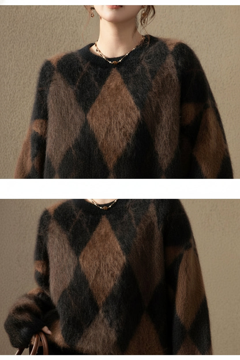 100% Pure Cashmere Thick Oversized Sweater – Premium Heavy Knit