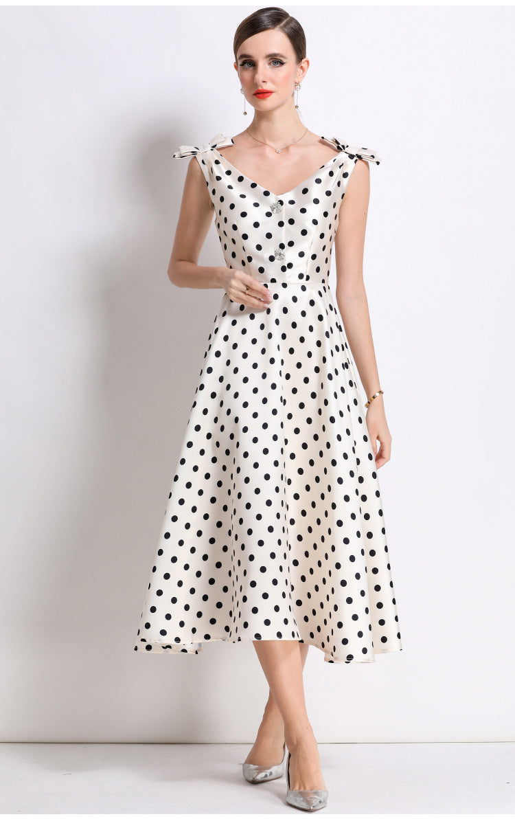 Crystal Bow Maxi Dress