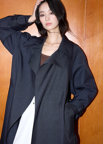 Oversized British Style Trench Coat