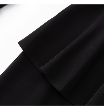 Timeless Black Dress with Crystal Details