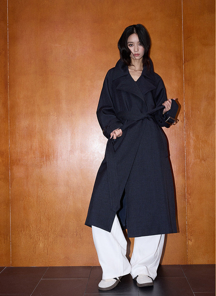 Oversized British Style Trench Coat