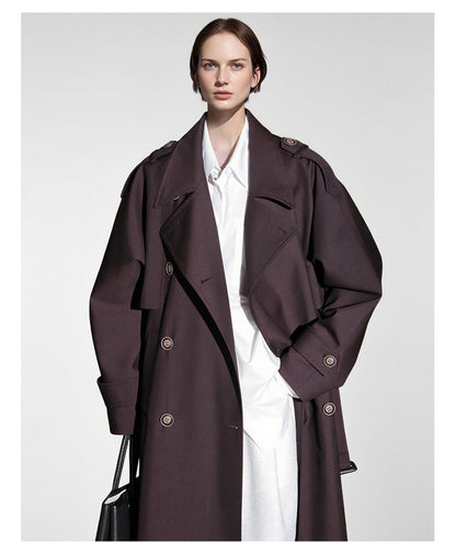 Goddess Silhouette Belted Long Trench Coat – Paris Edition