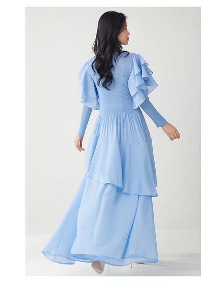 Ruffled Comfort Maxi Dress – One Size
