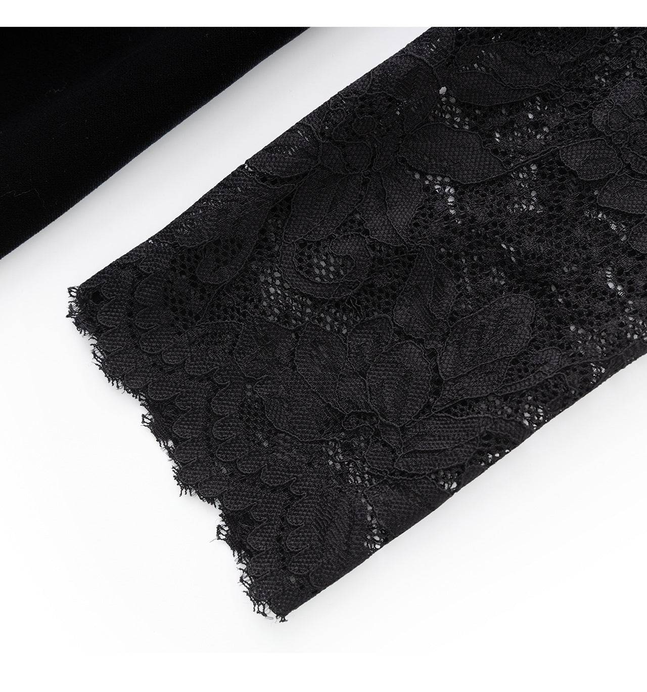 French Velvet Lace Embroidered Slim Dress