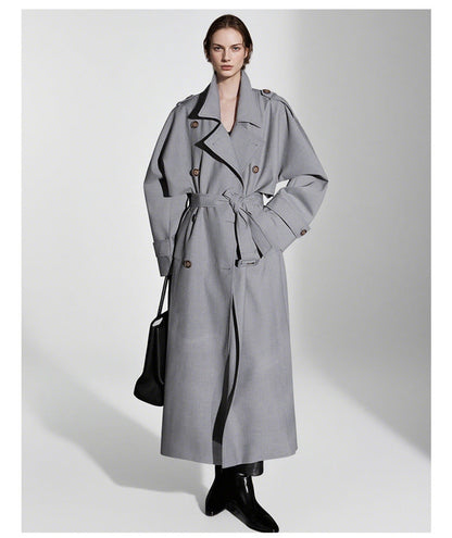 Goddess Silhouette Belted Long Trench Coat – Paris Edition