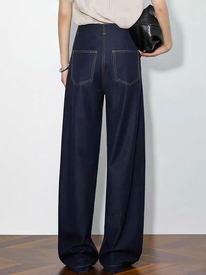 Elara Straight Leg Denim Pants