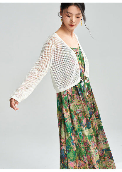 Floral Retro Sleeveless Loose Summer Dress