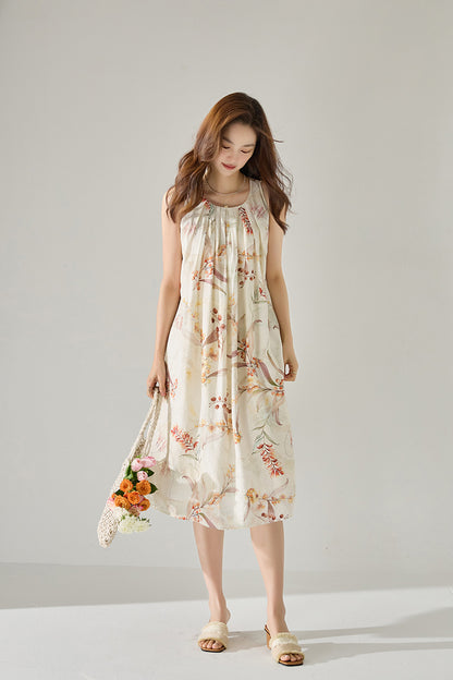 Lunara Botanical Maxi Dress