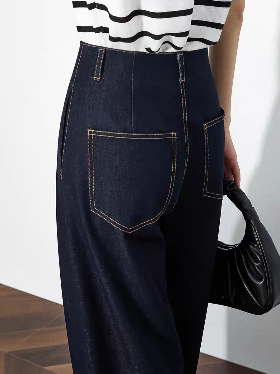 Elara Straight Leg Denim Pants