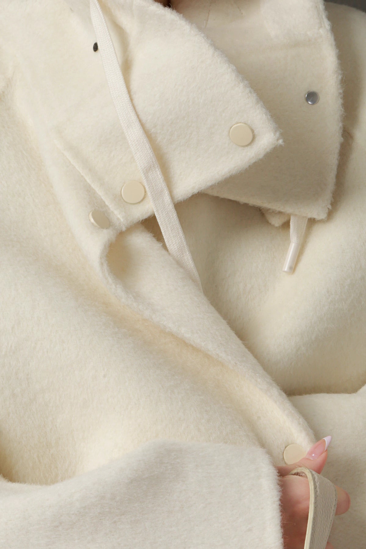 Hooded Alpaca Wool Long Coat