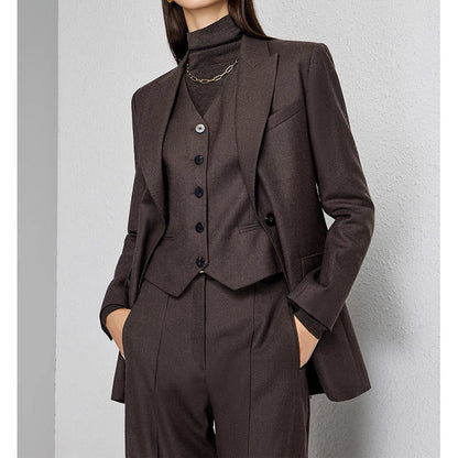 Old Money Wool Three-Piece Suit – Jacket, Vest & Trousers
