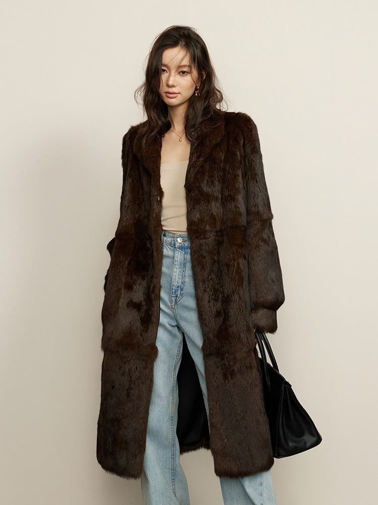 Long Rabbit Fur Coat – Essence American Coffee