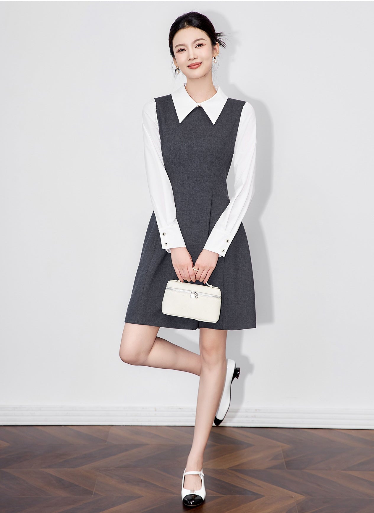 Sophia City Style Two-Piece Effect Dress