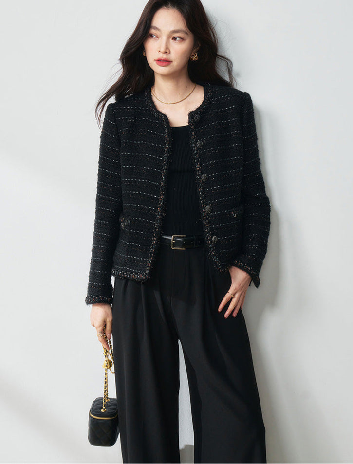 High-Waisted Straight-Leg Women's Trousers