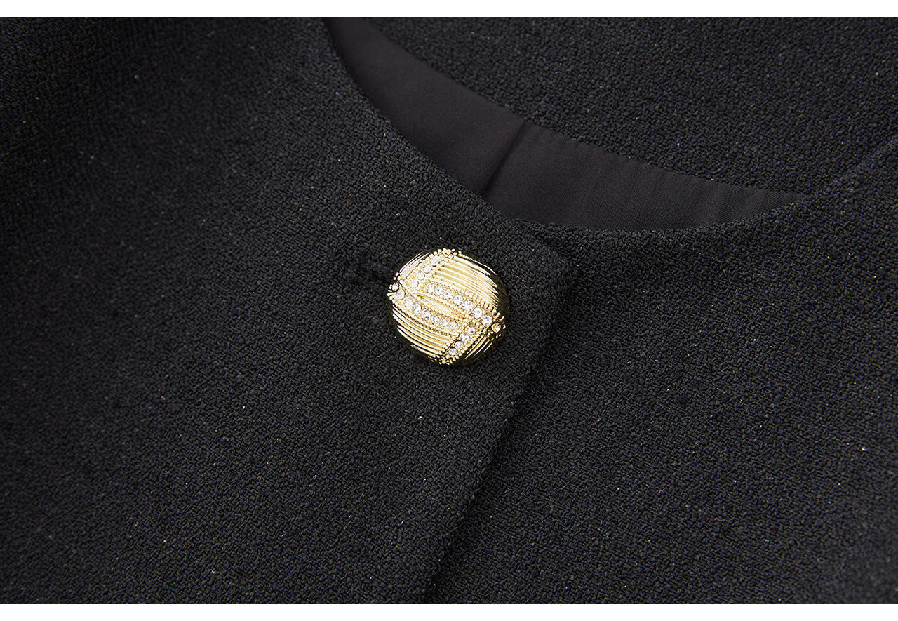 French-Inspired Two-Piece Set – Fitted Dress & Cropped Jacket