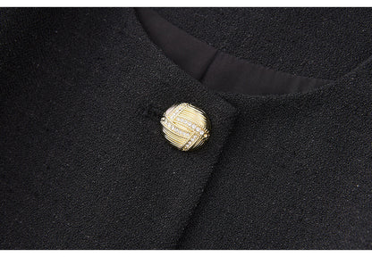 French-Inspired Two-Piece Set – Fitted Dress & Cropped Jacket