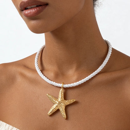 Aurelia Starfish Pendant Necklace
