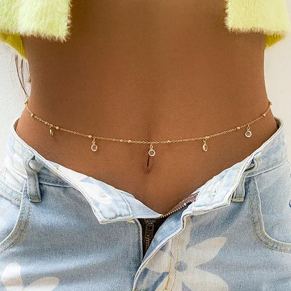 Selene Double Layer Pearl Waist Chain