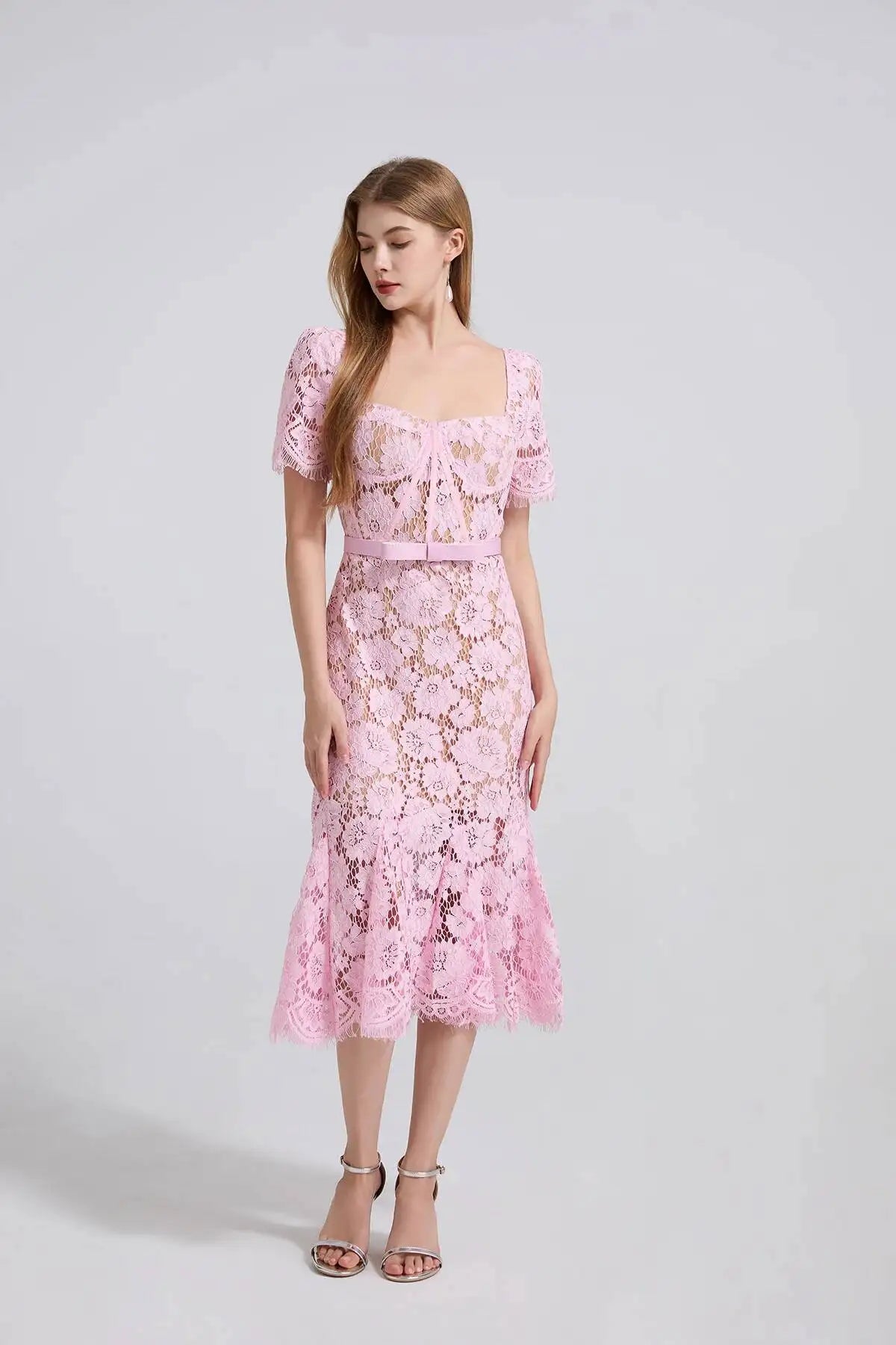 Elegant Lace Mermaid Evening Dress