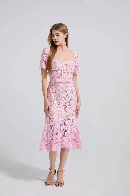 Elegant Lace Mermaid Evening Dress