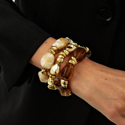 Zelira Y2K Resin Bracelet Set (3-Piece)