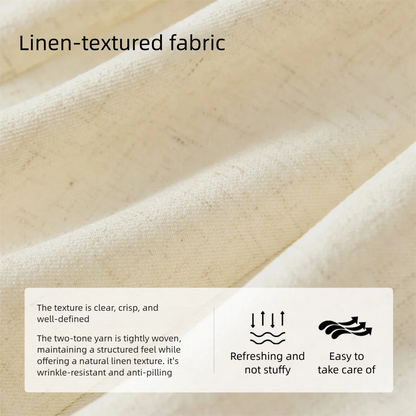 Linen Blend Crop Vest & High-Waist Wide-Leg Pant Set