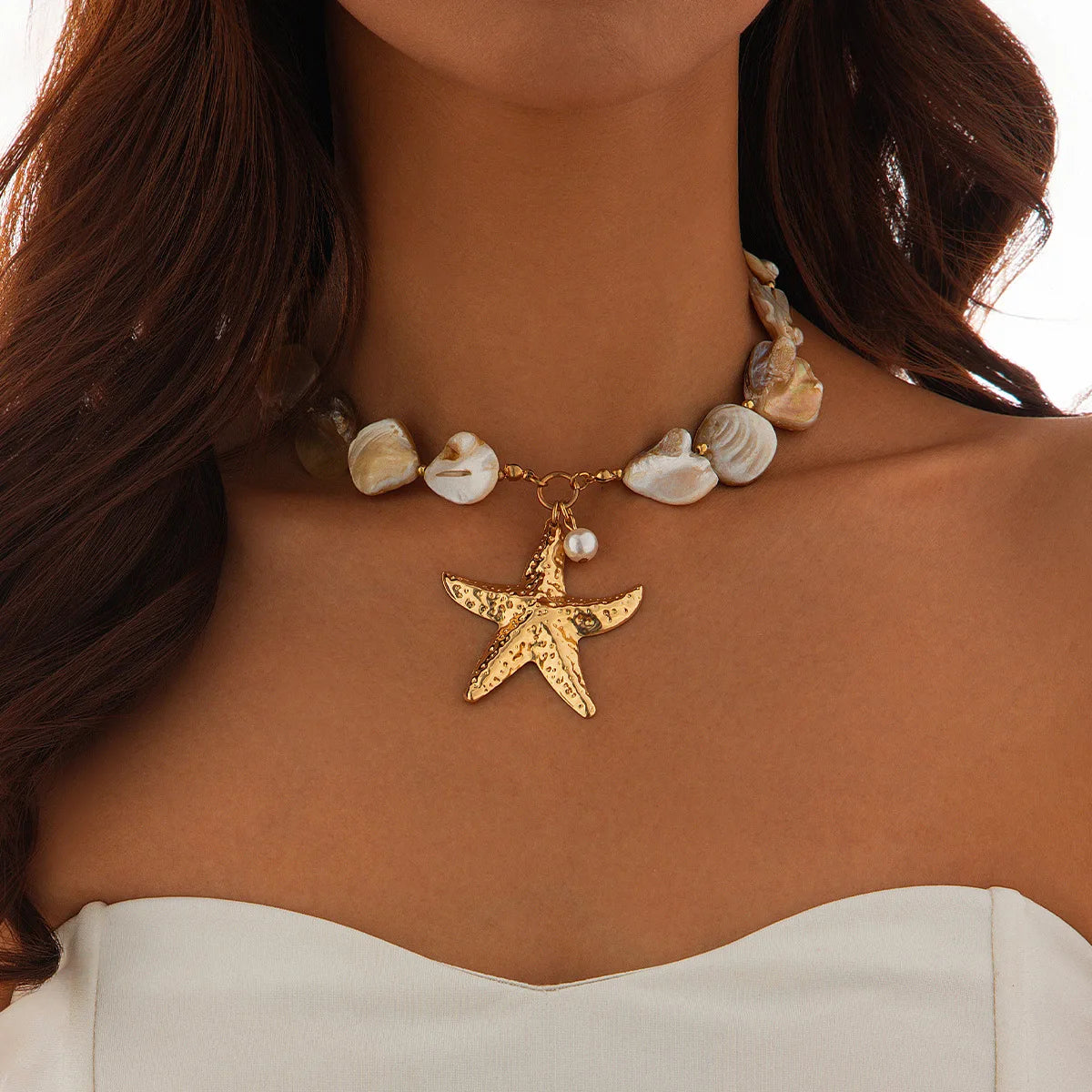 Mariselle Shell & Starfish Necklace