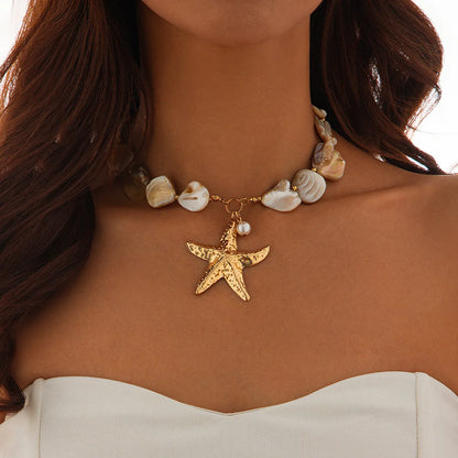 Mariselle Shell & Starfish Necklace