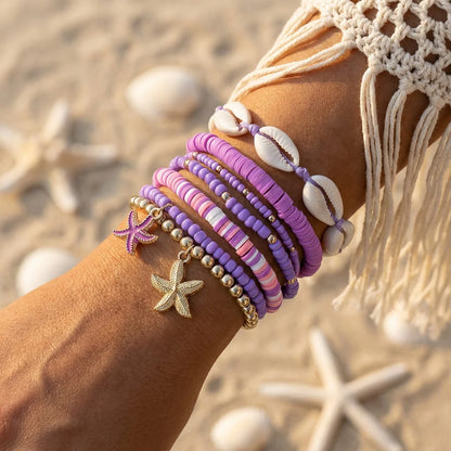 Solara Ocean Charm Bracelet Set (7-Piece)