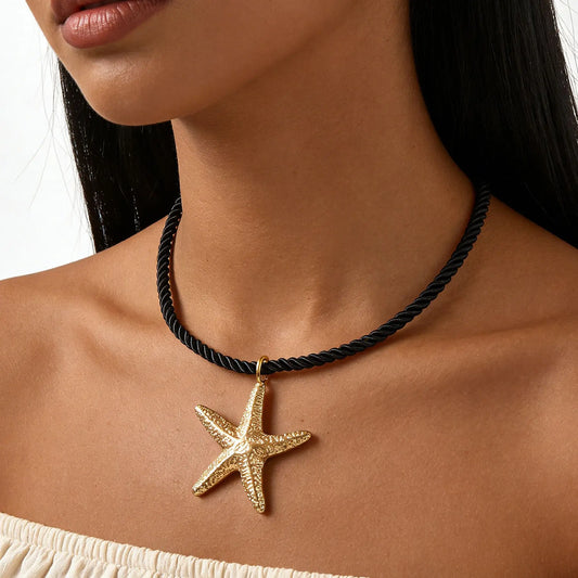 Aurelia Starfish Pendant Necklace