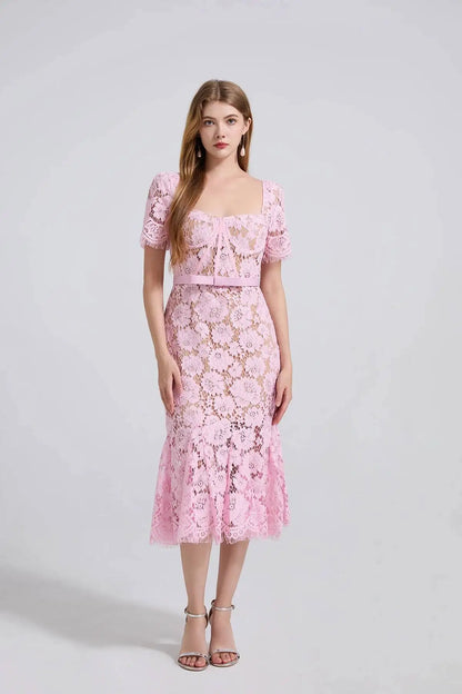 Elegant Lace Mermaid Evening Dress