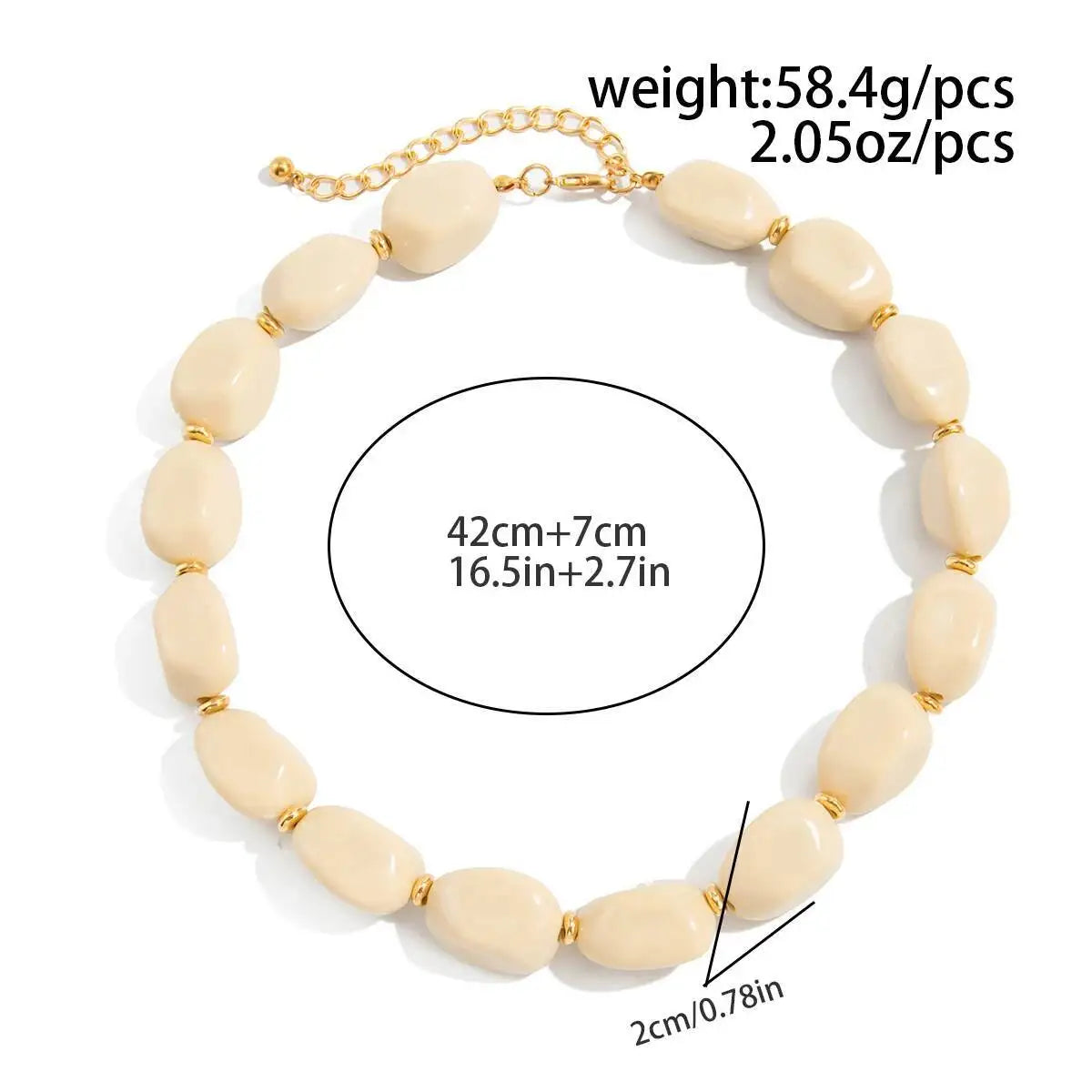 Orlisse Irregular Bead Choker (5 Styles)