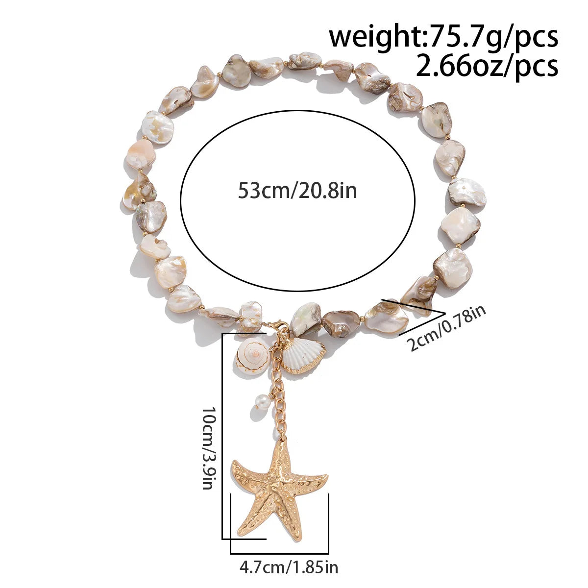 Mariselle Shell & Starfish Necklace