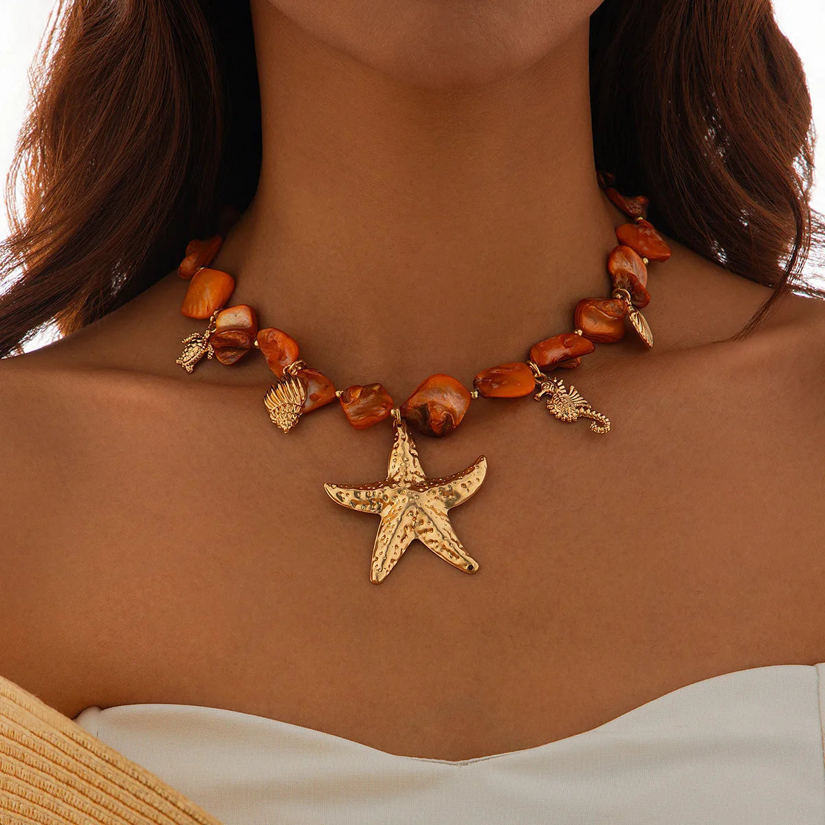 Mariselle Shell & Starfish Necklace