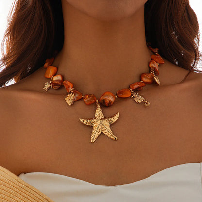 Mariselle Shell & Starfish Necklace