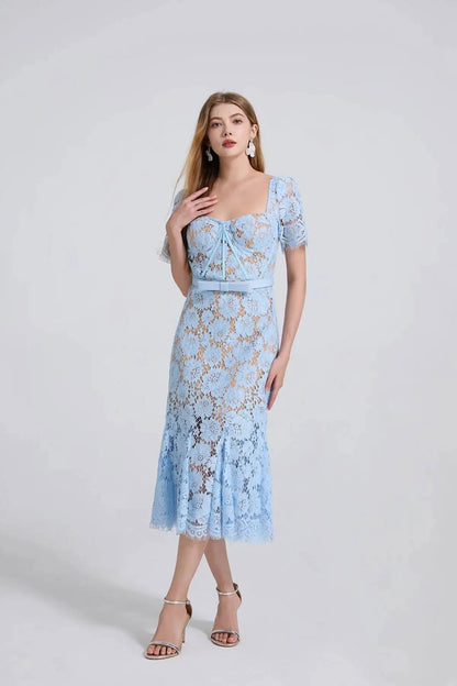 Elegant Lace Mermaid Evening Dress