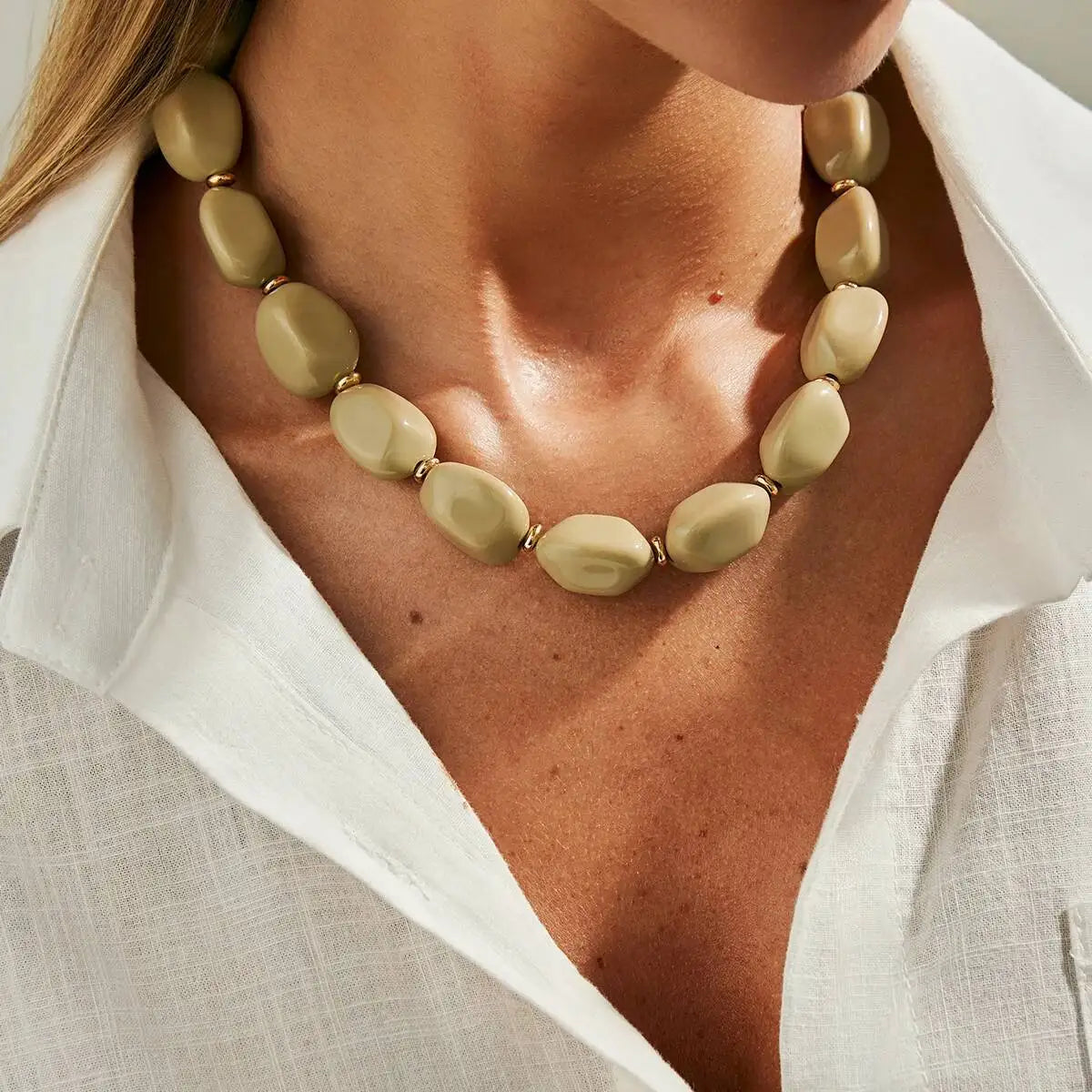 Orlisse Irregular Bead Choker (5 Styles)