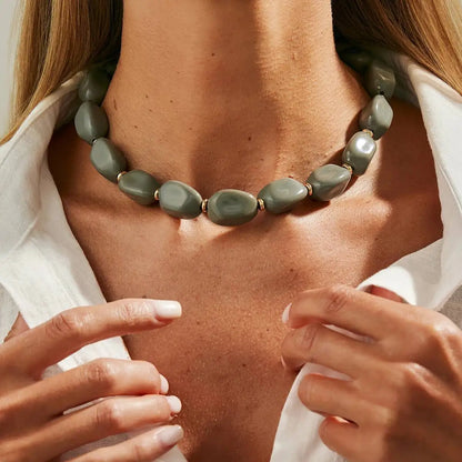 Orlisse Irregular Bead Choker (5 Styles)