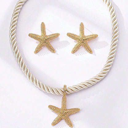 Nerissa Starfish Jewelry Set (Necklace & Earrings)