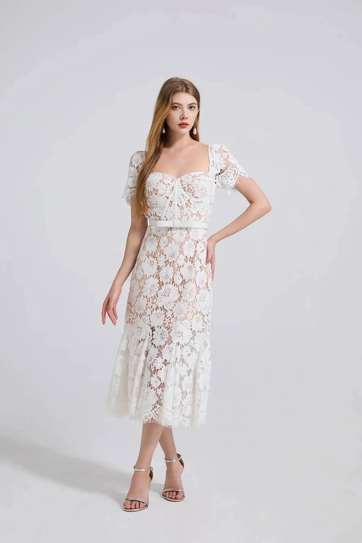 Elegant Lace Mermaid Evening Dress