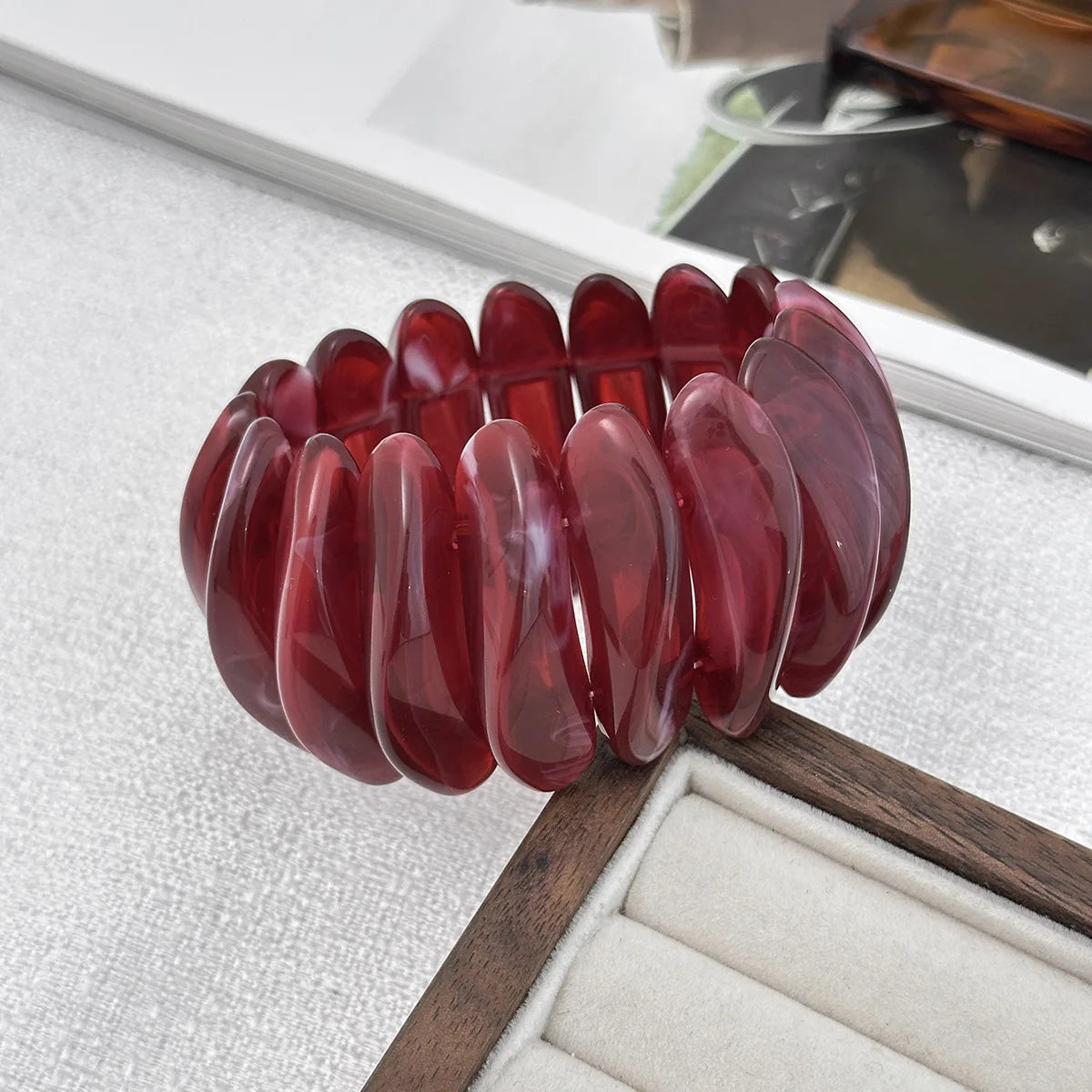 Orlina Resin Bangle & Ring Set
