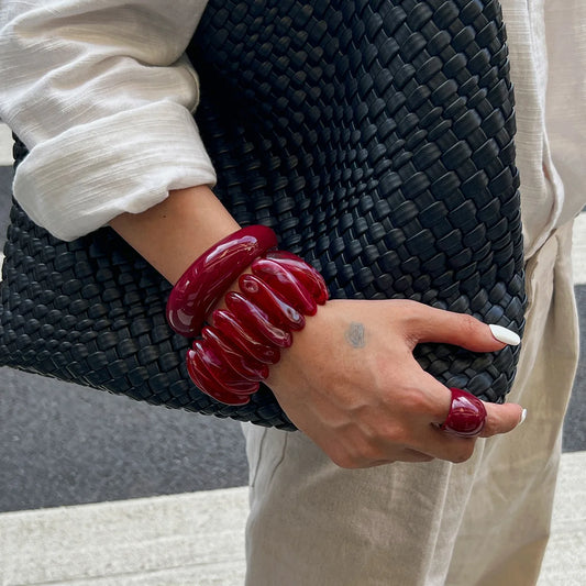 Orlina Resin Bangle & Ring Set