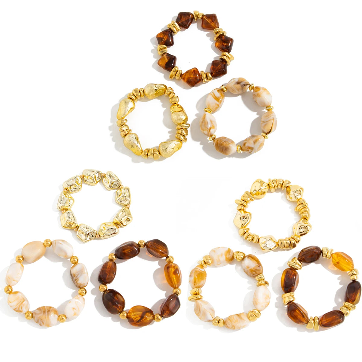Zelira Y2K Resin Bracelet Set (3-Piece)