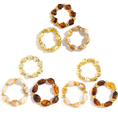 Zelira Y2K Resin Bracelet Set (3-Piece)